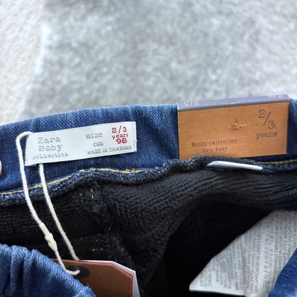NWT Zara Kids Denim Jeggings - Picture 4 of 11